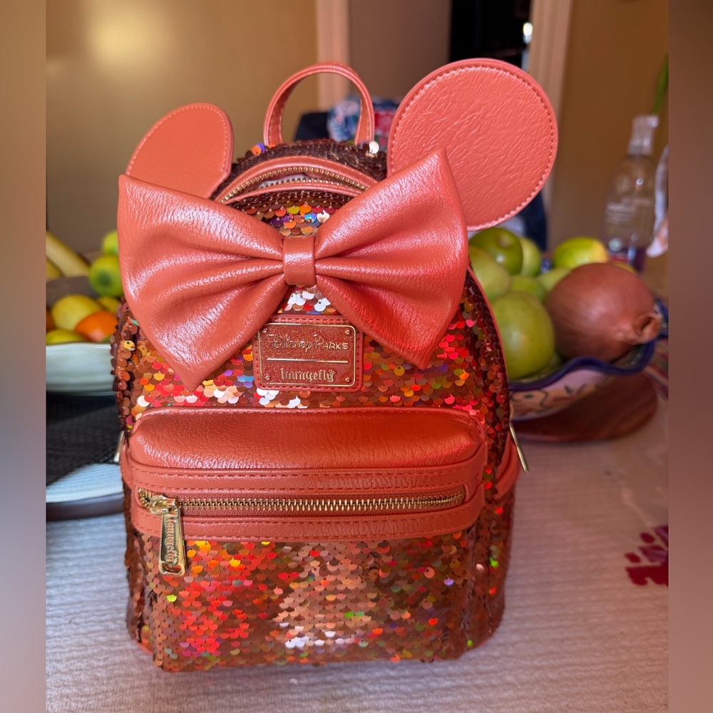 Loungefly Disney Parks Corral 
 Sequined Mini Backpack